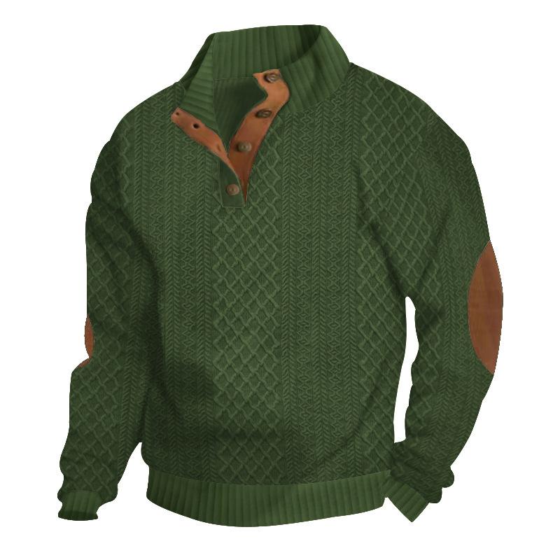 Logan™ - Pullover lavorato a maglia con colletto alto e maniche lunghe