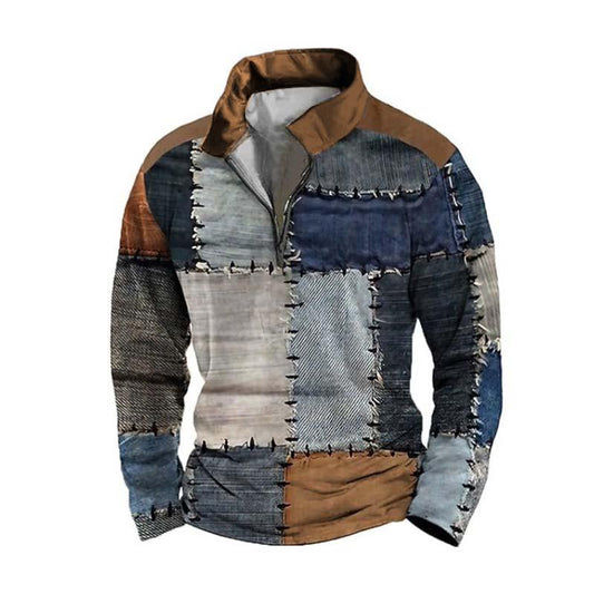 Caleb™ - Polo a maniche lunghe stampato in 3D classico e confortevole