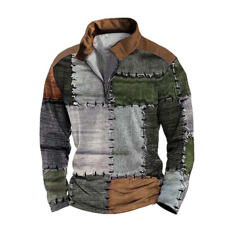 Caleb™ - Polo a maniche lunghe stampato in 3D classico e confortevole