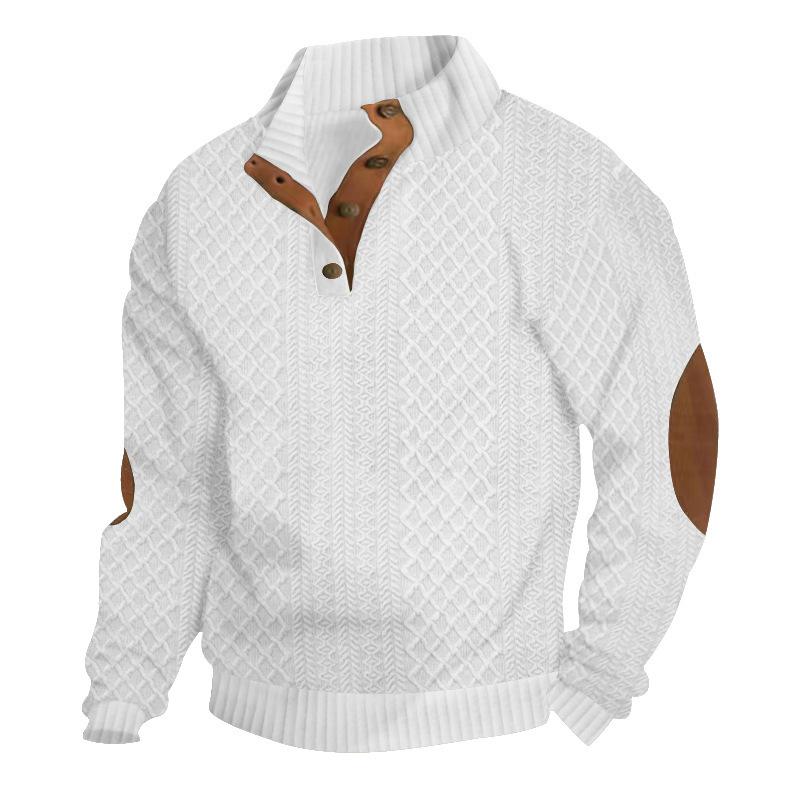 Logan™ - Pullover lavorato a maglia con colletto alto e maniche lunghe