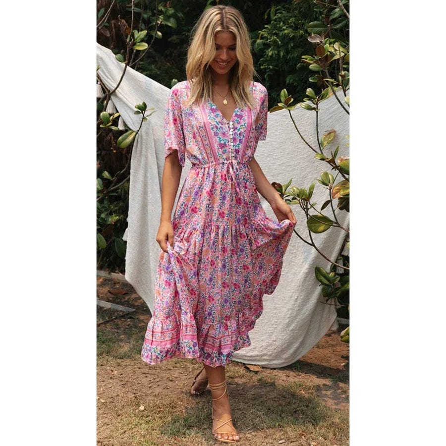 Juul™ | Abito Lungo Stile Ibiza Rurale