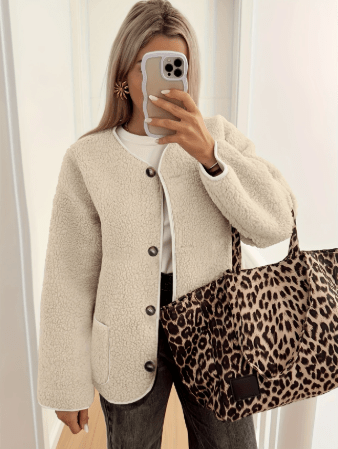 Lillia™ | Giacca in Fleece con Bottoni