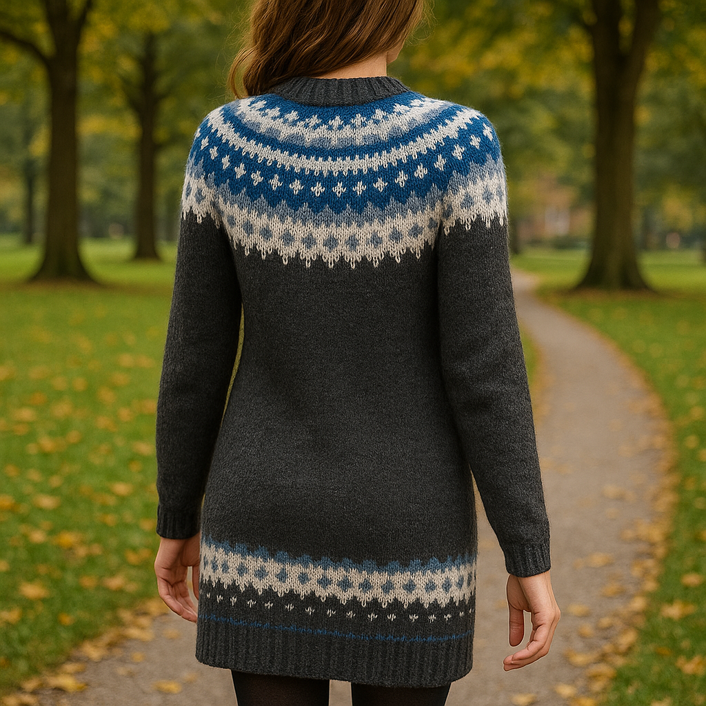 Maglione realizzato con tessuti