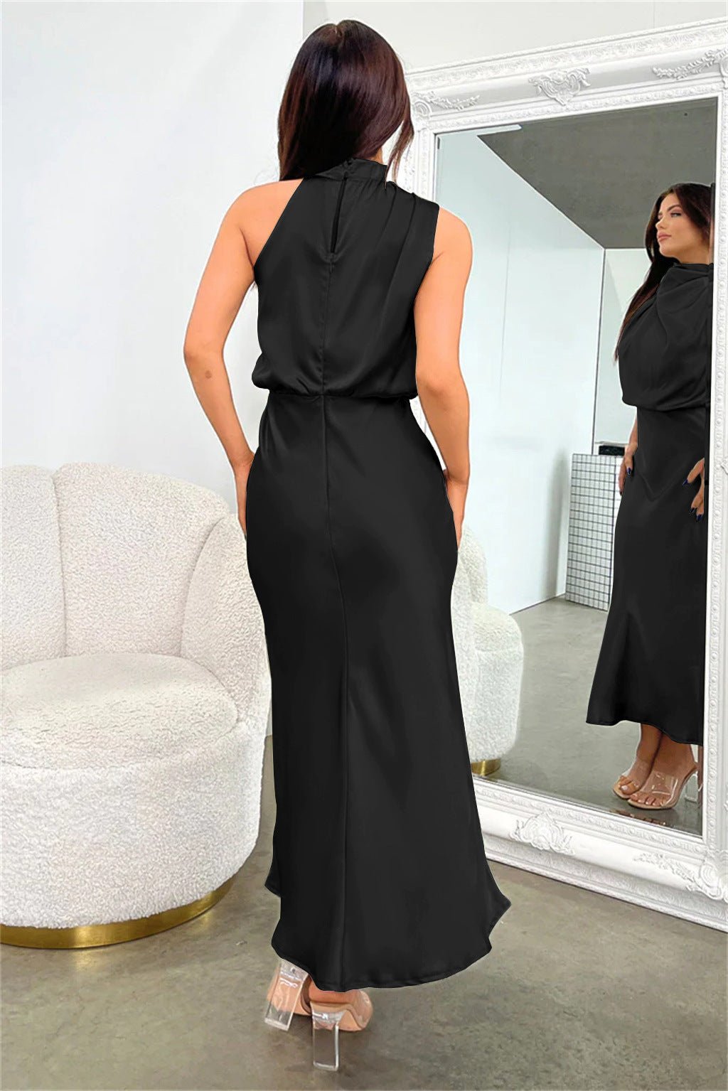 Lydia | Abito lungo con scollatura a halter
