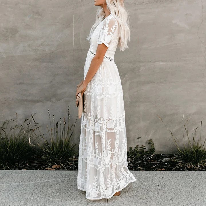 Aniek™ | Abito Maxi in Pizzo Stile Ibiza