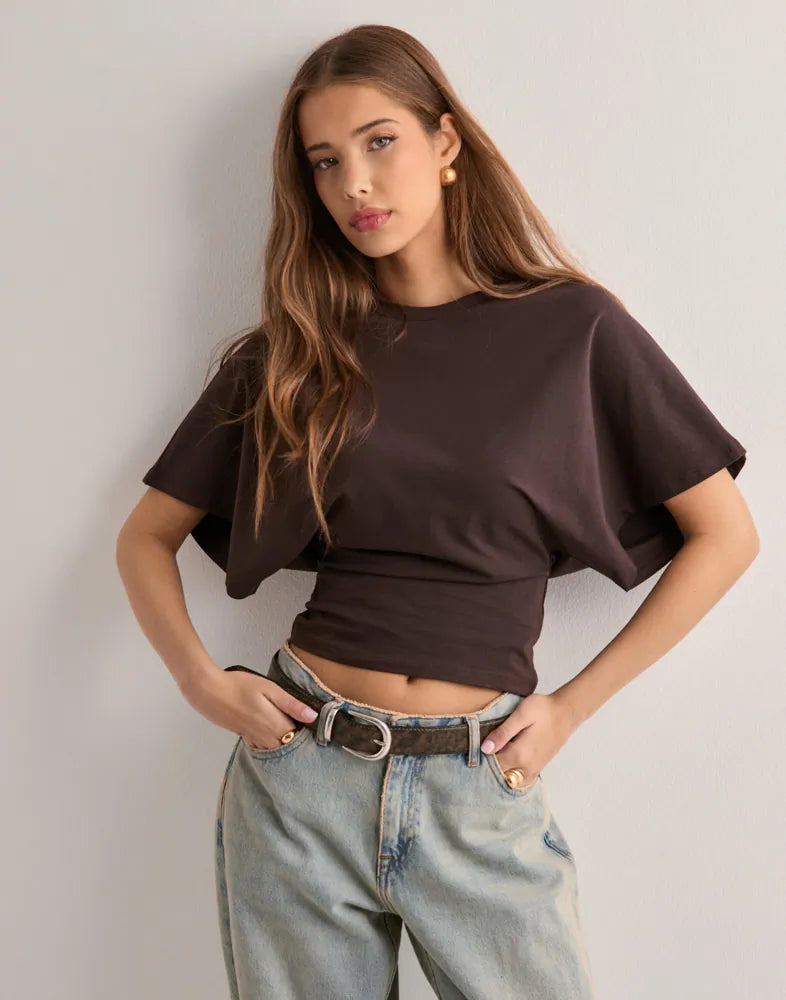MURIEL | T-SHIRT ICONA CON MANICHE AMPIE