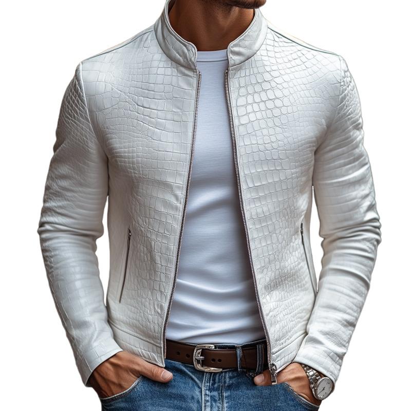 Ethan™ - Giacca con Collo Alto e Zip in Stile Pietra
