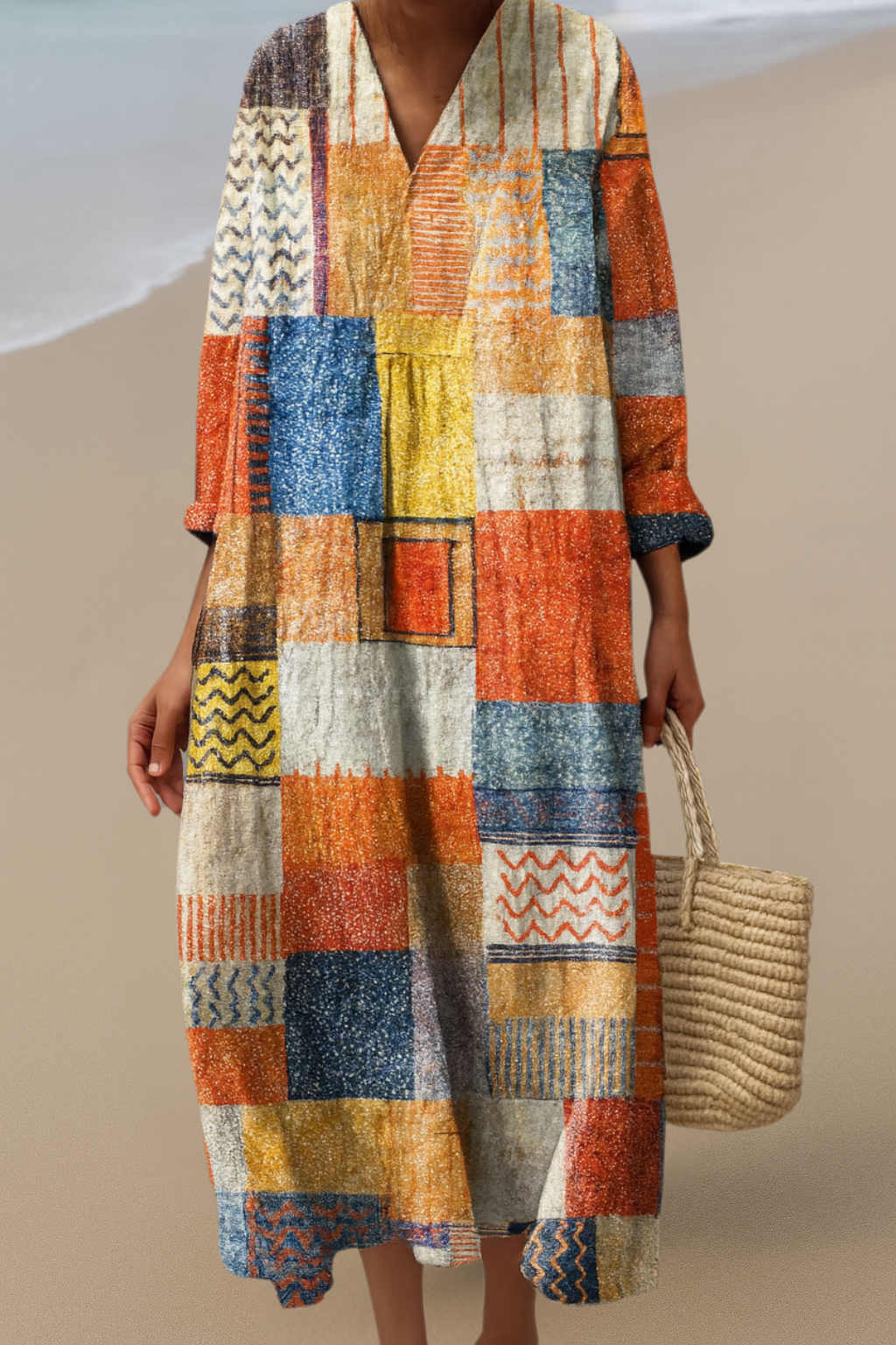 Abito Patchwork Boho – Stile artistico, comfort tutto il giorno