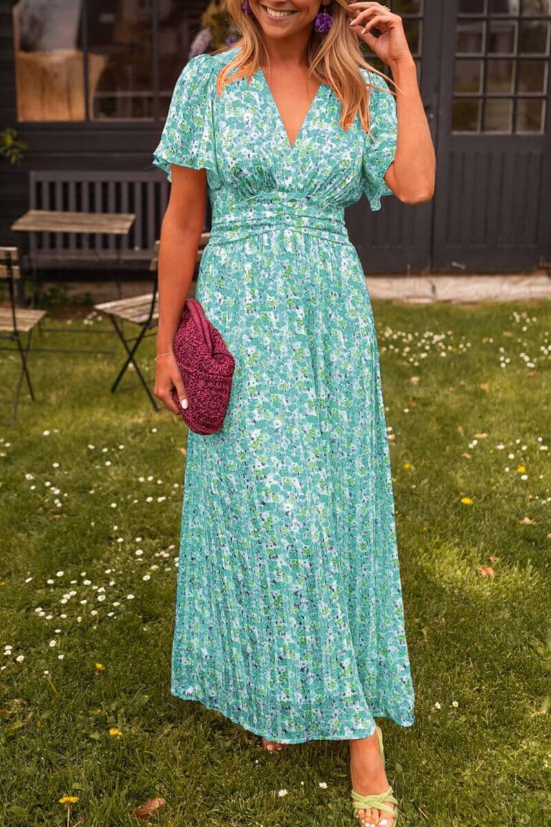 Sandra™ | Elegante Maxi Abito con Scollo a V