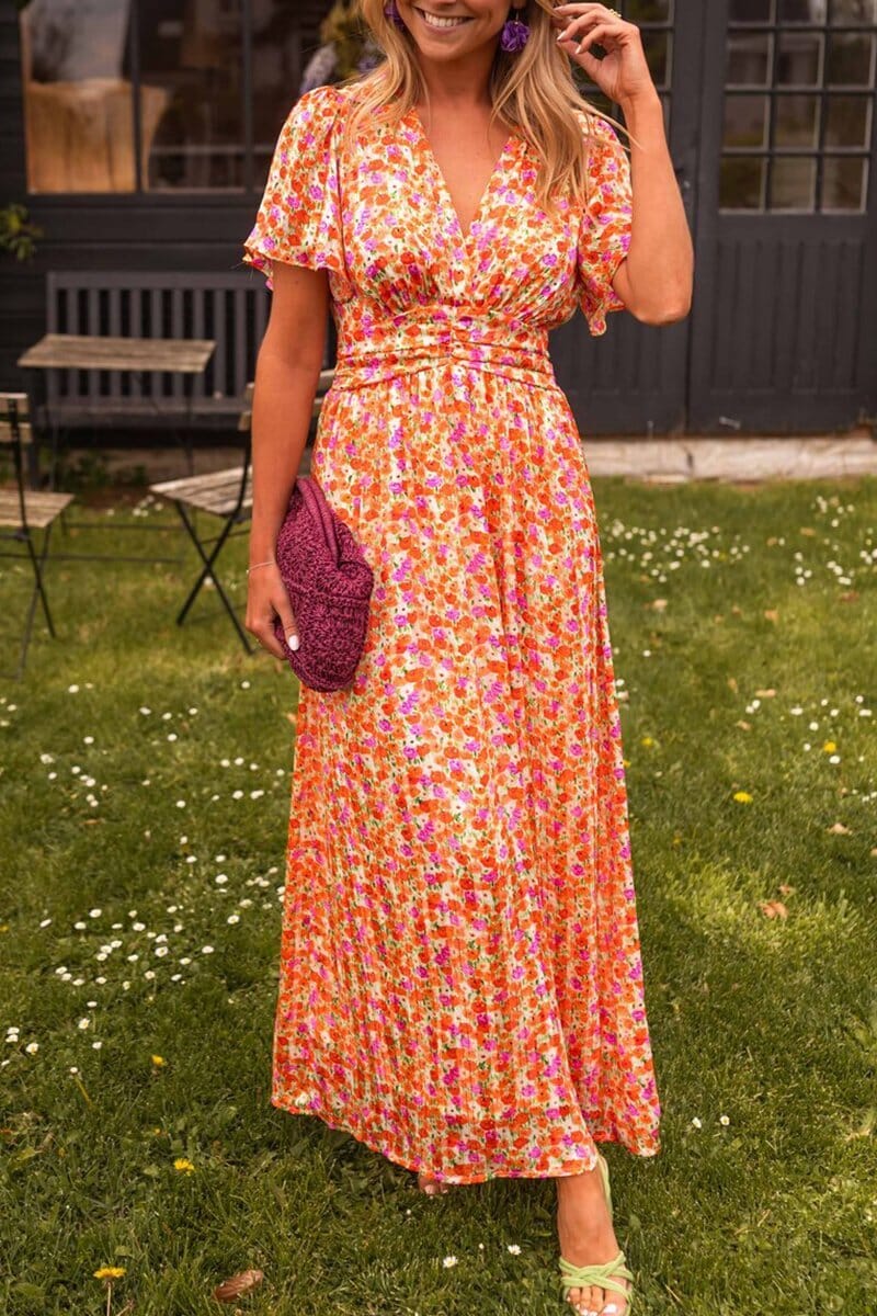 Sandra™ | Elegante Maxi Abito con Scollo a V