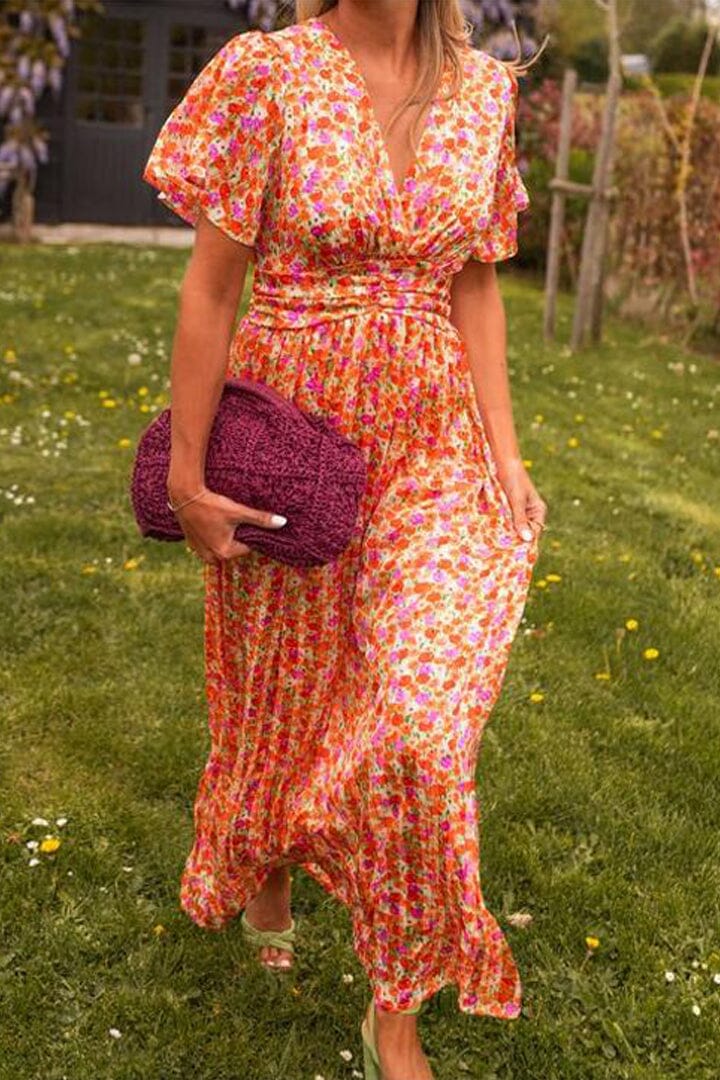 Sandra™ | Elegante Maxi Abito con Scollo a V