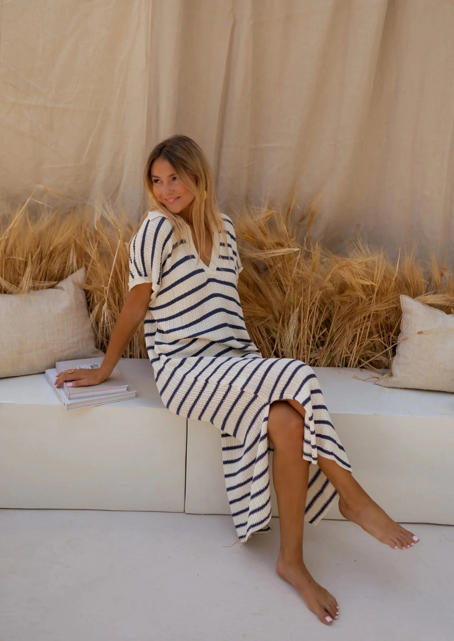 SOPHIA™ | ABITO A RIGHE IN MAGLIA