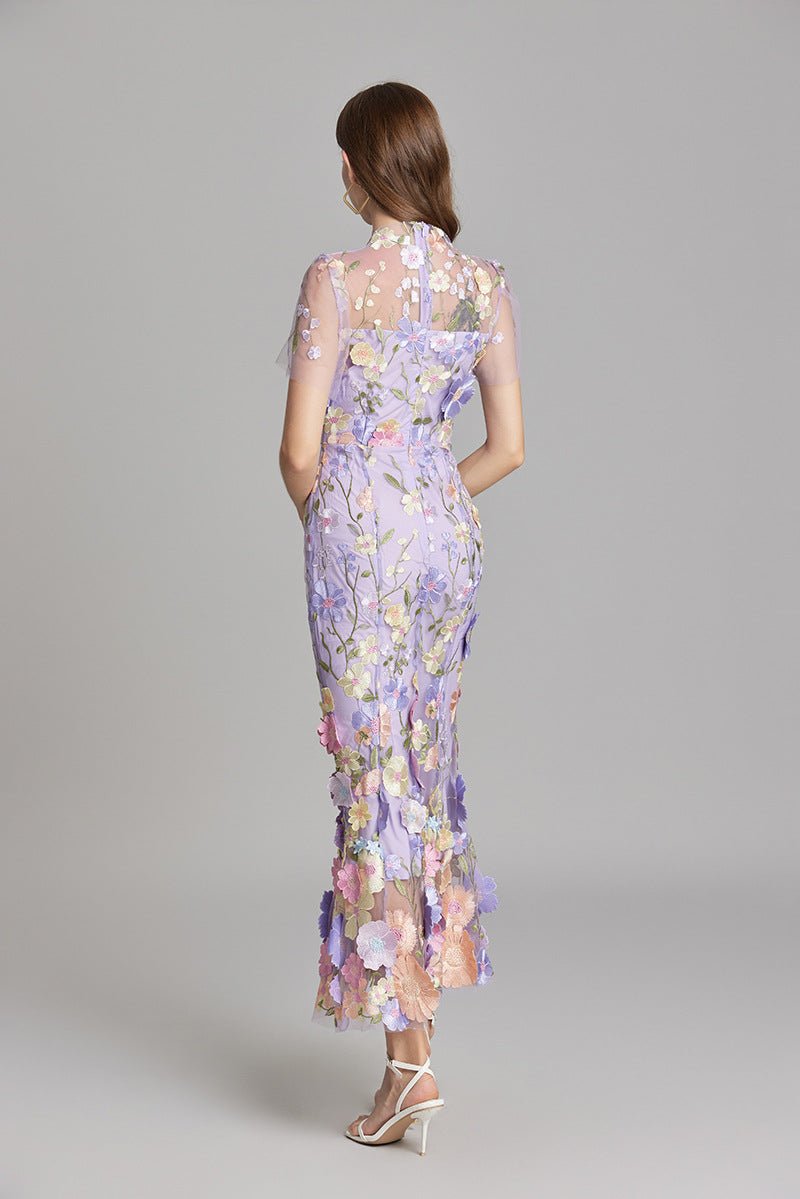 Sophia™ | Elegante Vestito Midi con Motivo Floreale