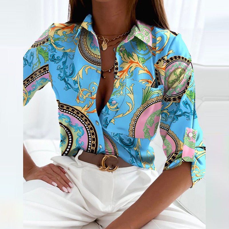 Linda™ | Blusa con Colletto alla Francese